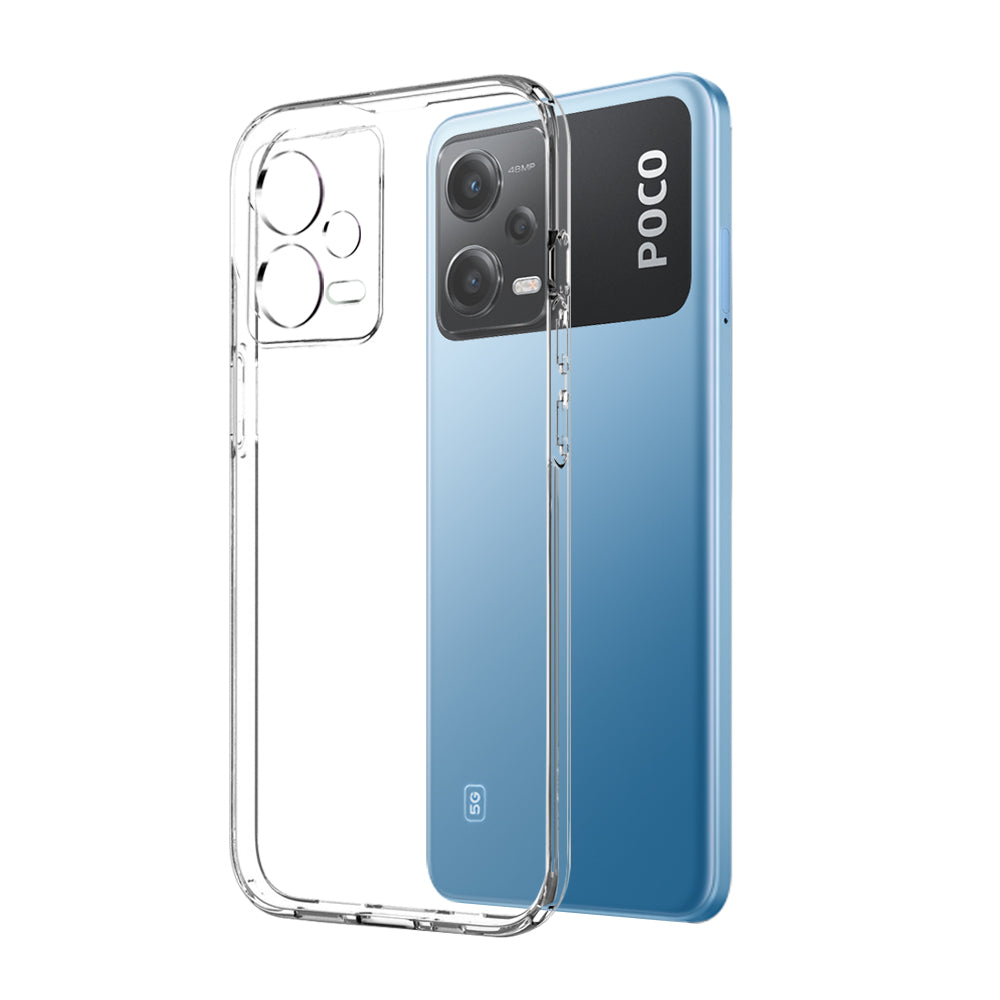 NORTHJO For Xiaomi Redmi Note 12 5G (India)/Poco X5 5G 2-in-1 Protective TPU Phone Case Tempered Glass Screen Protector - Transparent NORTHJO For Xiaomi Redmi Note 12 5G (India)/Poco X5 5G 2-in-1 Protective TPU Phone Case Tempered Glass Screen Protector - Transparent